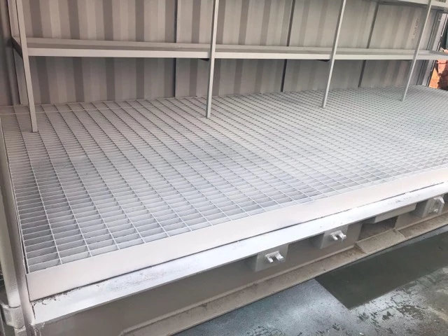 20ft-Chemical-Store-Containers-Raised-flooring-and-Racking