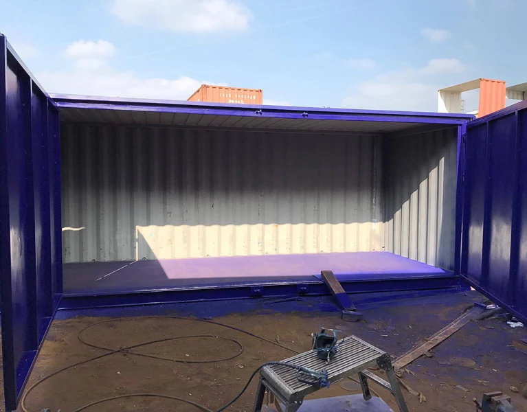 Containers-with-Side-Doors-in-blue-more-open