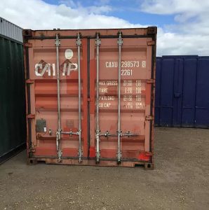 Red Used 20ft Shipping Container