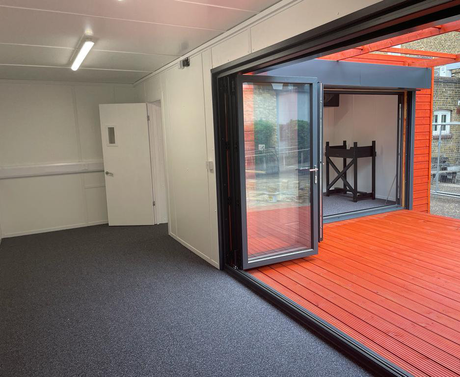 Inside-School-Studio-with-BiFolding-Doors-Open